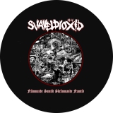 Svaveldioxid Motiv 1 Anstecker mit Sicherheitsnadel Ø 25 mm