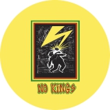 No Kings Motiv 5 Anstecker mit Sicherheitsnadel Ø 25 mm