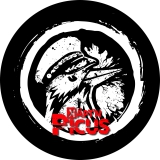 Käpt´n Picus Motiv 1 Anstecker mit Sicherheitsnadel Ø 25 mm