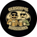 Old School Hooligans Motiv 2 Anstecker mit Sicherheitsnadel Ø 25 mm