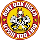 Dirt Box Disco Motiv 2 Anstecker mit Sicherheitsnadel Ø 25mm