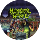 Municipal Waste Motiv 1 Anstecker mit Sicherheitsnadel Ø 25 mm