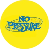 No Pressure Motiv 1 Anstecker mit Sicherheitsnadel Ø 25 mm