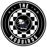 Modbirds, The Modbirds Motiv 2 Anstecker mit Sicherheitsnadel Ø 25 mm