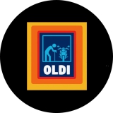 Oldi Motiv 1 Anstecker mit Sicherheitsnadel Ø 25 mm