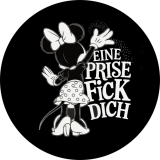 Minnie Maus Motiv 1 Eine Prise fick dich Anstecker mit Sicherheitsnadel Ø 25 mm