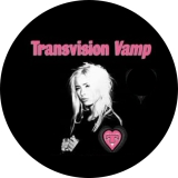 Transvision Vamp Motiv 1 Anstecker mit Sicherheitsnadel Ø 25 mm