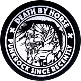 Death By Horse Motiv 2 Anstecker mit Sicherheitsnadel Ø 25 mm