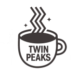 Twin Peaks Motiv 3 Anstecker mit Sicherheitsnadel Ø 25 mm