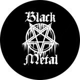 Black Metal Motiv 1 Anstecker mit Sicherheitsnadel Ø 25 mm