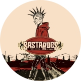 Bastardes Motiv 2 Anstecker mit Sicherheitsnadel Ø 25 mm