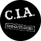 C.I.A. (US) Motiv 1 Anstecker mit Sicherheitsnadel Ø 25 mm