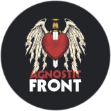 Agnostic Front Motiv 4 Anstecker mit Sicherheitsnadel Ø 25mm