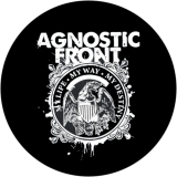 Agnostic Front Motiv 7 Anstecker mit Sicherheitsnadel Ø 25mm