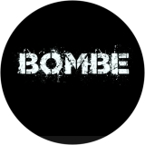 Bombe Motiv 1 Anstecker mit Sicherheitsnadel Ø 25 mm