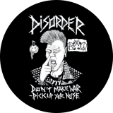 Disorder Motiv B Anstecker mit Sicherheitsnadel Ø 25mm