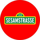 Sesamstraße Motiv 1 Anstecker mit Sicherheitsnadel Ø 25 mm