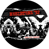 Resistenz ´32 Motiv 1 Anstecker mit Sicherheitsnadel Ø 25 mm