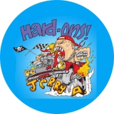 Hard-Ons Motiv 6 Anstecker mit Sicherheitsnadel Ø 25 mm