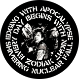 Zodiak Motiv 1 Anstecker mit Sicherheitsnadel Ø 25 mm