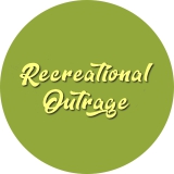 Reereational Outrage Motiv 1 Anstecker mit Sicherheitsnadel Ø 25 mm