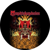 Mephiskapheles Motiv 2 Anstecker mit Sicherheitsnadel Ø 25 mm