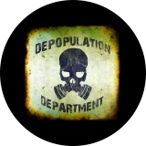 Depopulation Department Motiv 1 Anstecker mit Sicherheitsnadel Ø 25 mm