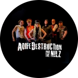 Aoife Destruction And The Nilz Motiv 2 Anstecker mit Sicherheitsnadel Ø 25 mm