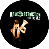 Aoife Destruction And The Nilz Motiv 4 Anstecker mit Sicherheitsnadel Ø 25 mm