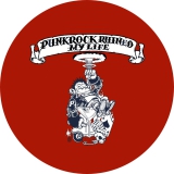 Punkrock Ruined My Life Motiv 1 Anstecker mit Sicherheitsnadel Ø 25mm