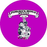 Punkrock Ruined My Life Motiv 3 Anstecker mit Sicherheitsnadel Ø 25mm