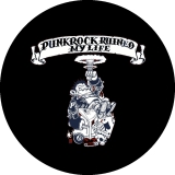 Punkrock Ruined My Life Motiv 6 Anstecker mit Sicherheitsnadel Ø 25mm