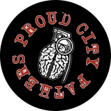 Proud City Fathers Motiv 1 Anstecker mit Sicherheitsnadel Ø 25 mm