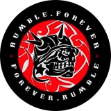 Rumble Militia Motiv 3 Anstecker mit Sicherheitsnadel Ø 25mm