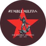 Rumble Militia Motiv 4 Anstecker mit Sicherheitsnadel Ø 25mm