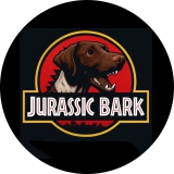 Jurassic Bark Motiv 1 Anstecker mit Sicherheitsnadel Ø 25 mm