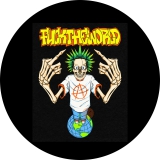 Fuck The World Motiv 1 Anstecker mit Sicherheitsnadel Ø 25 mm