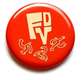 Fest der Vielen Motiv 3 Anstecker mit Sicherheitsnadel Ø 25 mm