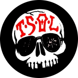 T.S.O.L. TSOL True Sounds Of Liberty Motiv 3 Anstecker mit Sicherheitsnadel Ø 25 mm