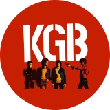 KGB Motiv 1 Anstecker mit Sicherheitsnadel Ø 25 mm