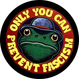 Only You Can Prevent Fascism Motiv 1 Anstecker mit Sicherheitsnadel Ø 25 mm