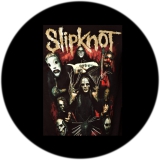 Slipknot Motiv 1 Anstecker mit Sicherheitsnadel Ø 25mm
