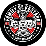 Family Of Bastard Motiv 1 Anstecker mit Sicherheitsnadel Ø 25 mm