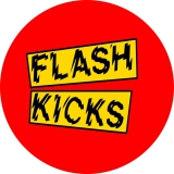 Flash Kicks Motiv 1 Anstecker mit Sicherheitsnadel Ø 25 mm