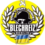 Blechreiz Motiv 1 Anstecker mit Sicherheitsnadel Ø 25 mm