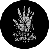 Handvoll Scherben Motiv 2 Anstecker mit Sicherheitsnadel Ø 25 mm