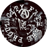 Proud City Fathers Motiv 3 Anstecker mit Sicherheitsnadel Ø 25 mm