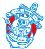 Stinkebreit Motiv 1 Anstecker mit Sicherheitsnadel Ø 25 mm