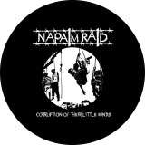 Napalm Raid Motiv 3 Anstecker mit Sicherheitsnadel Ø 25 mm