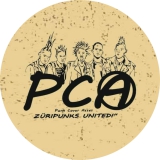 PCA Punk Cover Asses Motiv 1 Anstecker mit Sicherheitsnadel Ø 25 mm